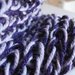 Scaldacollo 100% lana viola e lilla