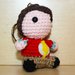 Pupazzetto uncinetto amigurumi "Sheldon Cooper" da "The Big Bang Theory"