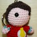 Pupazzetto uncinetto amigurumi "Sheldon Cooper" da "The Big Bang Theory"