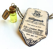 Collana con pendente a bottiglietta: Gillyweed Harry Potter