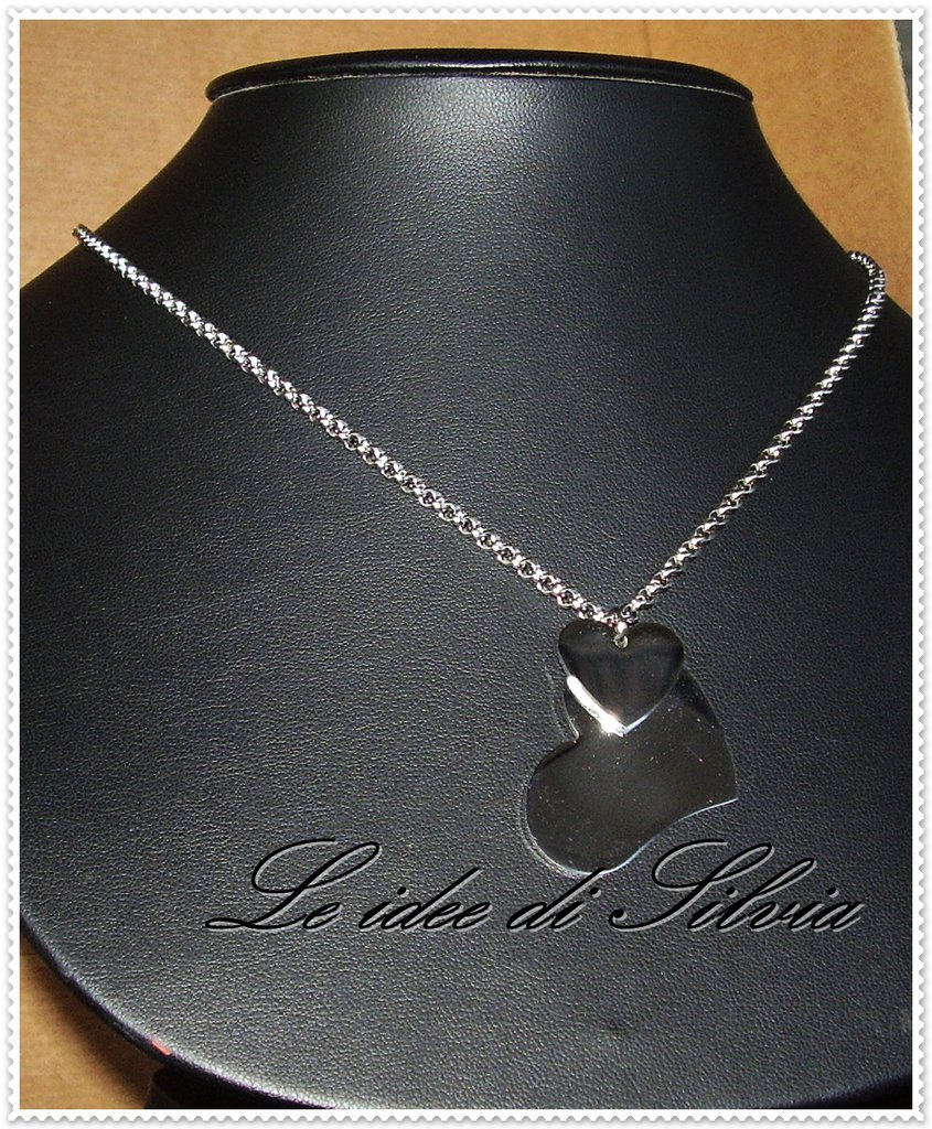 Girocollo Cuori "Navy" In Acciaio Inox - Foto 6