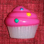 Magnete handmade CUPCAKE fucsia