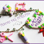 Collana "MISSHOBBY" cuore fimo cernit kawaii idea regalo bijoux 