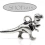 Charm Ciondolo dinosauro  Argento antico 2,2x1,2 cm