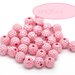 10 Distanziatori perle  a Sfera in Acrilico Rosa 8mm 