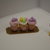 Vassoio con miniature di CUPCAKES per doll house a tema pasquale