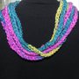 Sciarpa collana realizzata ad uncinetto con filato multicolore