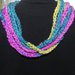 Sciarpa collana realizzata ad uncinetto con filato multicolore
