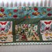Trapunta patchwork / pannello decorativo in cotone stile folk cm 116 x 190 "Viva Frida!"