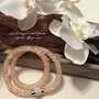 Bracciale doppio giro stile Stardust rete tubolare nude