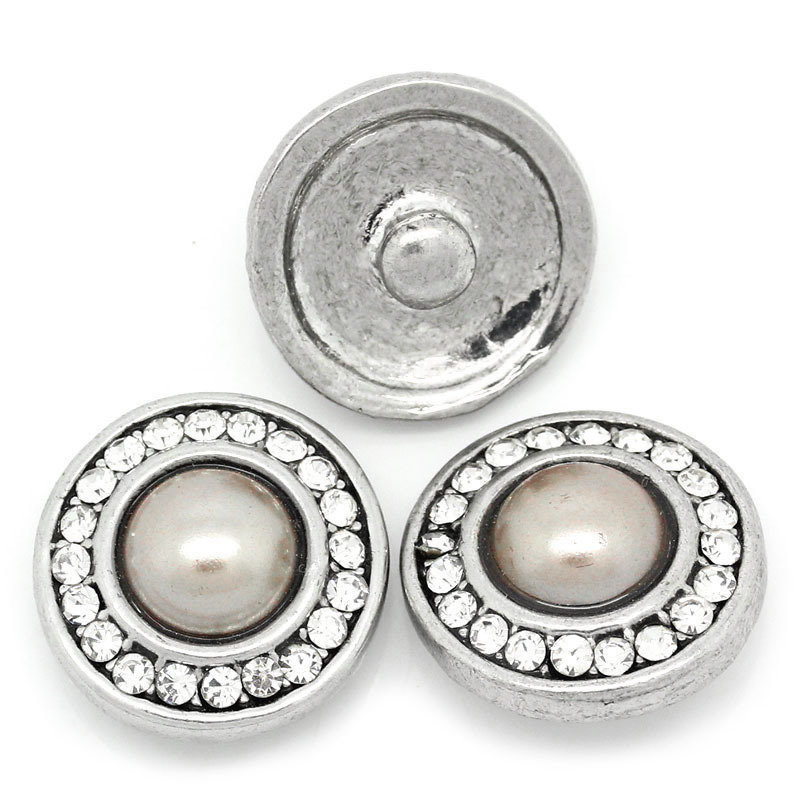 10 set/pacco 10/12/15/17/20mm bottoni a pressione in metallo