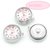 base Orologio a bottone a pressione(clip) ROSA 2,5x2,1cm con batteria