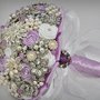 *Bouquet da sposa gioiello lilac.Bouquet in tessuto.*