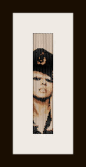 PDF schema bracciale Lady Gaga 1 in stitch peyote pattern - solo per uso personale 