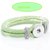 base Bracciale Braccialetto in ecopelle verde  chiaro adatto  a bottone a a pressione(scatto . pezzo unico