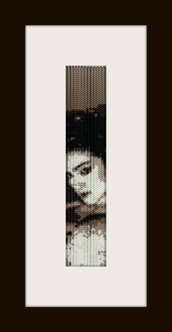 PDF schema bracciale Madonna in stitch peyote pattern - solo per uso personale 
