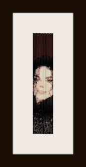 PDF schema bracciale Michael Jackson 2 in stitch peyote pattern - solo per uso personale 