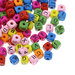  25 perle  in legno Distanziatori Lettere alfabeto  A-Z  (UN SET) colori mix 8 mm 