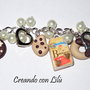 bracciale ciondoli in fimo biscotti multicharm