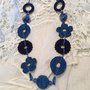 Collana lunga blu 