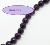 perla in pietra viola 8 mm