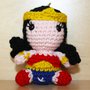 Pupazzetto portachiavi uncinetto amigurumi Wonder Woman