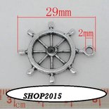 Ciondolo A Timone In Argento 925, Per Bracciali Stile Europeo, Foro 4,5 Mm - 5