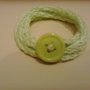 Braccialetto in cotone verda mela