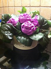 Centrotavola rose in feltro modellabile