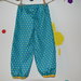 Pantalone azzurro per bambini in puro cotone fatto a mano