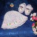 Scarpine-ballerine e cappellino fatti a mano in pura lana vergine  