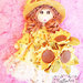 Bambolina in pasta di mais “My Country Dolls – Miss Sunflower”