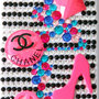 Cover fashion bianca con strass iPhone 5 5S 5G