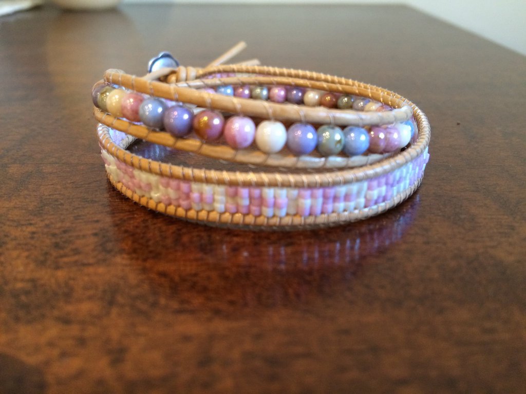 Bracciale Polsino In Vera Pelle Multistrato – Stile Surfer Tribale – Uomo/Donna – Fatto A Mano