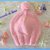 Cappellino per bimba, età 1-2 anni, realizzato ai ferri con lana 100% color rosa