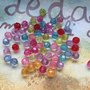 50 Perline acriliche colori misti 6mm