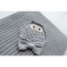 Copertina Cottonlove Grigio lavorata a maglia in cotone biologico