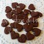 3 pz CIONDOLO CHARM CIOCCOLATINO A CUORE IN FIMO 1,5 cm X ORECCHINI E BRACCIALI FATTI A MANO