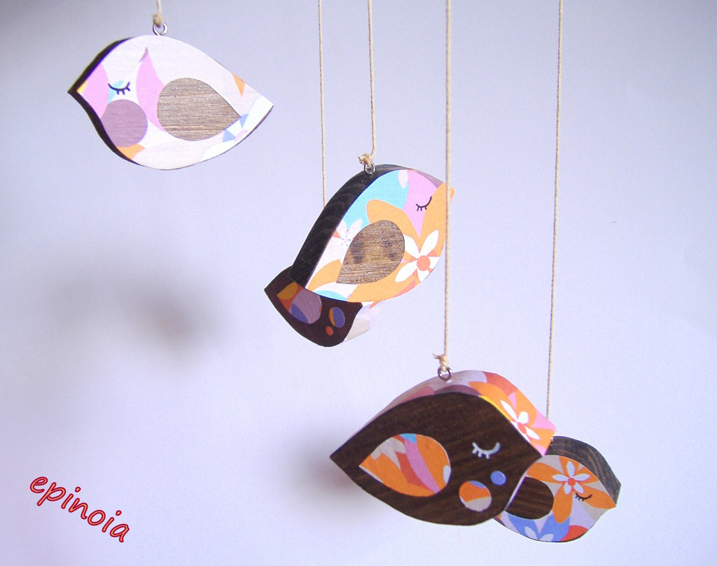 Decorazione A Forma Di Uccello In Legno Da Appendere, Dipinta A Mano Su Entrambi I Lati, Tradizione Ucraina Di Petrykivka, Decorazione Pasquale E Colorata Decorazione Per L'albero Di Natale - Italia - Foto 5