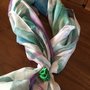foulard chiffon seta dipinto a mano