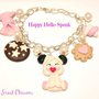 BRACCIALE FIMO PAN DI STELLE CIONDOLI CHARMS HELLO SPANK MARSHMELLOW FIOCCO MICIA