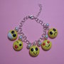 bracciale faccine smile in fimo