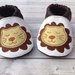 Scarpine babbucce Leone in ecopelle personalizzate con nome - Bambini 3-6 mesi