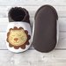 Scarpine babbucce Leone in ecopelle personalizzate con nome - Bambini 3-6 mesi