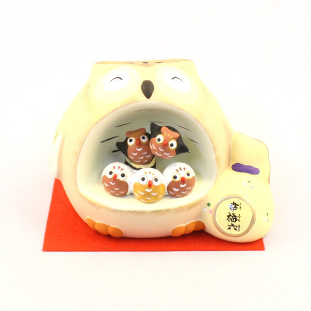 DOWAY Collana Con Ciondolo Gufo Smaltato - Lega Ipoallergenica, Dipinta A Mano - Regalo Per Amanti Dei Gufi, Con Sacchetto In Velluto