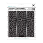 Fustella per embossing 15x15 cm - Cable Knit Pattern