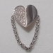 Anello cuore in argento 925 e Cubic Zirconia bianchi.