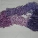 Sciarpa donna  handmade con volants toni del viola-lilla-ciclamino 