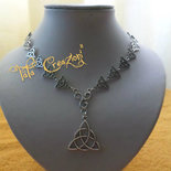Collana Strega Con Nodo Celtico Triquetra | Amuleto Protezione In Acciaio Inox | Gioielli Wiccan - 2