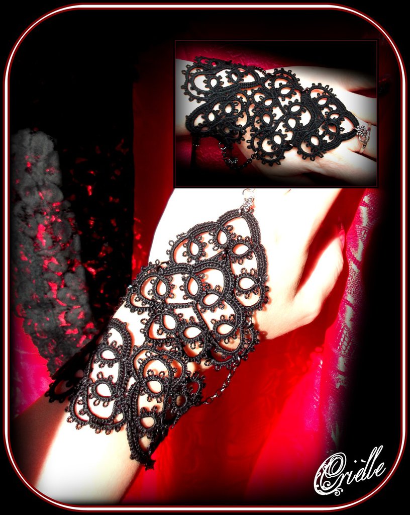 Bracciale Guanto Schiavo Con Cristallo E Strass Austriaco – Classy Con Anello, Per Sposa B1376